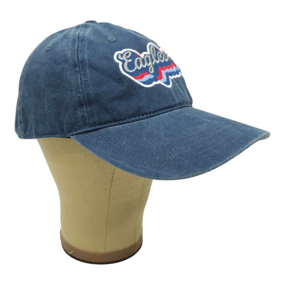 Richardson Eagles Twill Adjustable Tuck Strap Cap Trucker Baseball Hat Retro - Picture 3 of 13